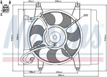NISSENS 85345 Hűtőventillátor KIA PICANTO