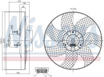 NISSENS 85542 Hűtőventillátor SEAT ALHAMBRA / AROSA
