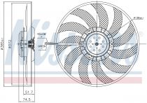 NISSENS 85743 Hűtőventillátor AUDI A4 / A6 / S4 / S6