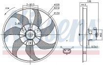 NISSENS 85781 Hűtőventillátor OPEL CORSA C