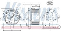 NISSENS 87022 Utastér ventillátor AUDI A3 / S3 / TT