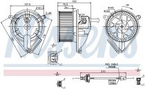 NISSENS 87039 Utastér ventillátor VOLKSWAGEN LT