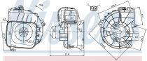 NISSENS 87084 Utastér ventillátor OPEL COMBO / CORSA C / TIGRA B