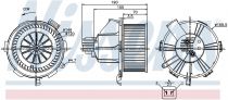NISSENS 87085 Utastér ventillátor OPEL ZAFIRA B