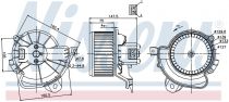 NISSENS 87086 Utastér ventillátor OPEL ADAM / CORSA D