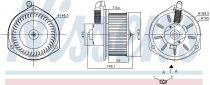 NISSENS 87163 Utastér ventillátor TOYOTA DYNA 100 / DYNA 150