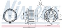 NISSENS 87248 Utastér ventillátor OPEL INSIGNIA A / MERIVA B