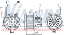 NISSENS 87264 Utastér ventillátor OPEL ASTRA J / CASCADA / ZAFIRA C