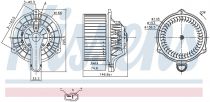 NISSENS 87335 Utastér ventillátor KIA CARENS III / CEE'D / FORTE