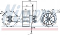 NISSENS 87402 Utastér ventillátor FIAT DUCATO