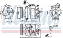 NISSENS 890025 Klímakompresszor