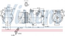 NISSENS 890045 Klímakompresszor
