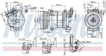 NISSENS 890051 Klímakompresszor