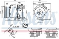 NISSENS 890066 Klímakompresszor