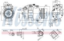 NISSENS 890068 Klímakompresszor