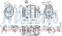 NISSENS 890069 Klímakompresszor