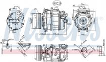 NISSENS 890073 Klímakompresszor