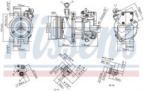 NISSENS 890077 Klímakompresszor