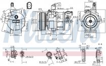 NISSENS 890087 Klímakompresszor