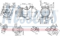 NISSENS 890090 Klímakompresszor