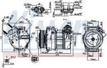 NISSENS 890123 Klímakompresszor