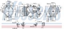 NISSENS 890141 Klímakompresszor