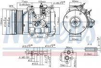 NISSENS 890153 Klímakompresszor