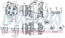 NISSENS 890155 Klímakompresszor