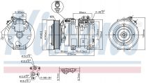 NISSENS 890166 Klímakompresszor