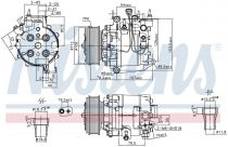 NISSENS 890167 Klímakompresszor