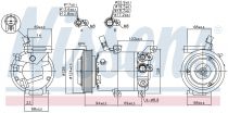 NISSENS 890176 Klímakompresszor