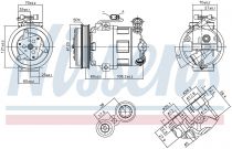 NISSENS 890185 Klímakompresszor