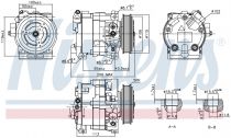 NISSENS 890187 Klímakompresszor
