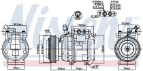 NISSENS 890233 Klímakompresszor KIA CARENS II