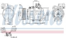 NISSENS 890234 Klímakompresszor KIA CARENS II