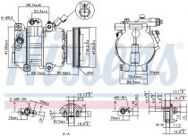 NISSENS 890376 Klímakompresszor KIA CERATO / SPECTRA II