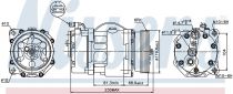 NISSENS 89040 Klímakompresszor FORD GALAXY I