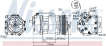 NISSENS 89044 Klímakompresszor VOLKSWAGEN LT / TRANSPORTER T4