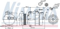 NISSENS 89054 Klímakompresszor AUDI A4 / A6 / A6 ALLROAD / A8 / RS4 / RS6 / S4 / S6 / S8
