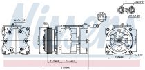 NISSENS 89056 Klímakompresszor PEUGEOT 206 / 206+