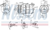 NISSENS 890656 Klímakompresszor OPEL VIVARO A