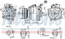NISSENS 890666 Klímakompresszor