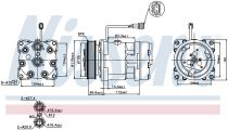 NISSENS 89083 Klímakompresszor VOLKSWAGEN LT / TRANSPORTER T4