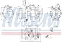 NISSENS 89091 Klímakompresszor VOLKSWAGEN PHAETON / TOUAREG