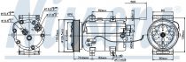 NISSENS 89101 Klímakompresszor AUDI 100 / 100 QUATTRO / A4 / A6 / A8 / CABRIOLET / COUPE / S4 / S6 / S8