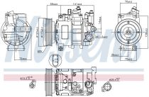 NISSENS 89111 Klímakompresszor AUDI A6 / A6 ALLROAD / A7 / S6 / S7