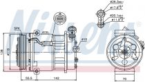NISSENS 89157 Klímakompresszor FIAT CROMA