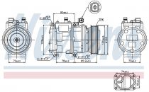 NISSENS 89186 Klímakompresszor RANGE ROVER II