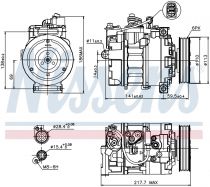 NISSENS 89223 Klímakompresszor AUDI A4 / A5 / S4 / S5