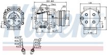 NISSENS 89229 Klímakompresszor MAZDA 323 VII / 323F